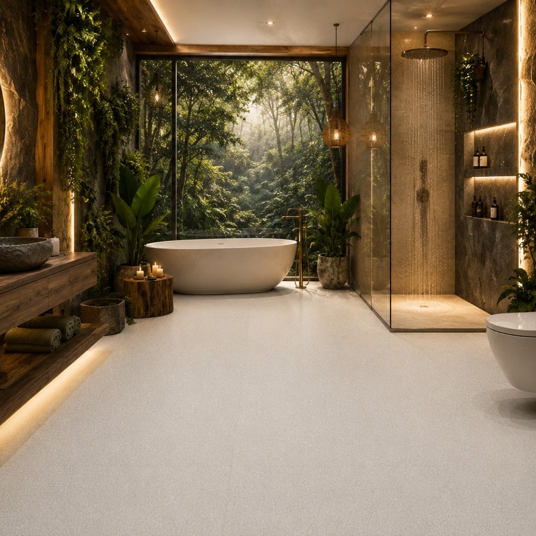 AL 10599 Plain and texture Bathroom Tiles - My Home Studio
